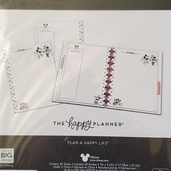 New Happy Planner Disney Mickey Mouse (40) Sheets Filler Paper Only  7" x 9.25" - Picture 4 of 4